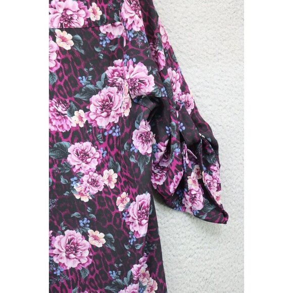 Torrid Harper Floral 3/4 Puff Sleeve Tunic-Size 00 M/L (10)-Pockets - Picture 12 of 13